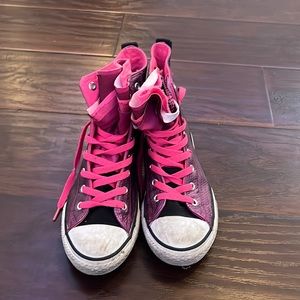 Girls Pink All Star Converse